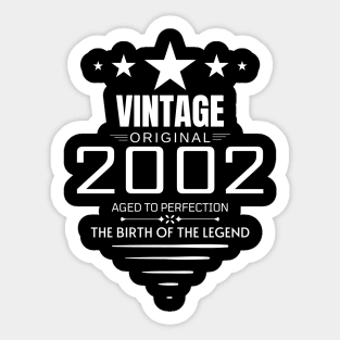 Vintage 2002 - Birthday Gift Sticker